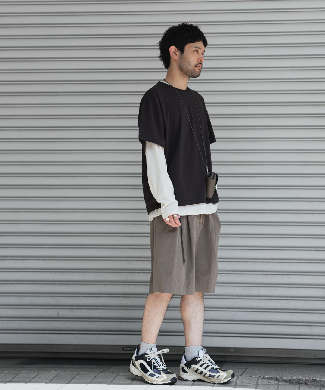 ssstein(シュタイン)のWINDPROOF NYLON WIDE EASY SHORT TROUSERS - TAUPEの公式通販サイトsession福岡セレクトショップ