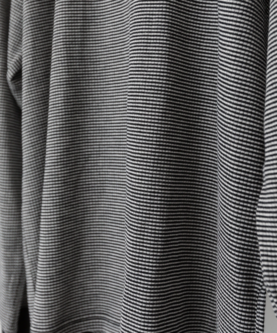 ssstein(シュタイン)の24AWコレクション STRIPED WOOL OVERSIZED LONG SLEEVE TEE - BLACK 公式通販サイトsession福岡セレクトショップ