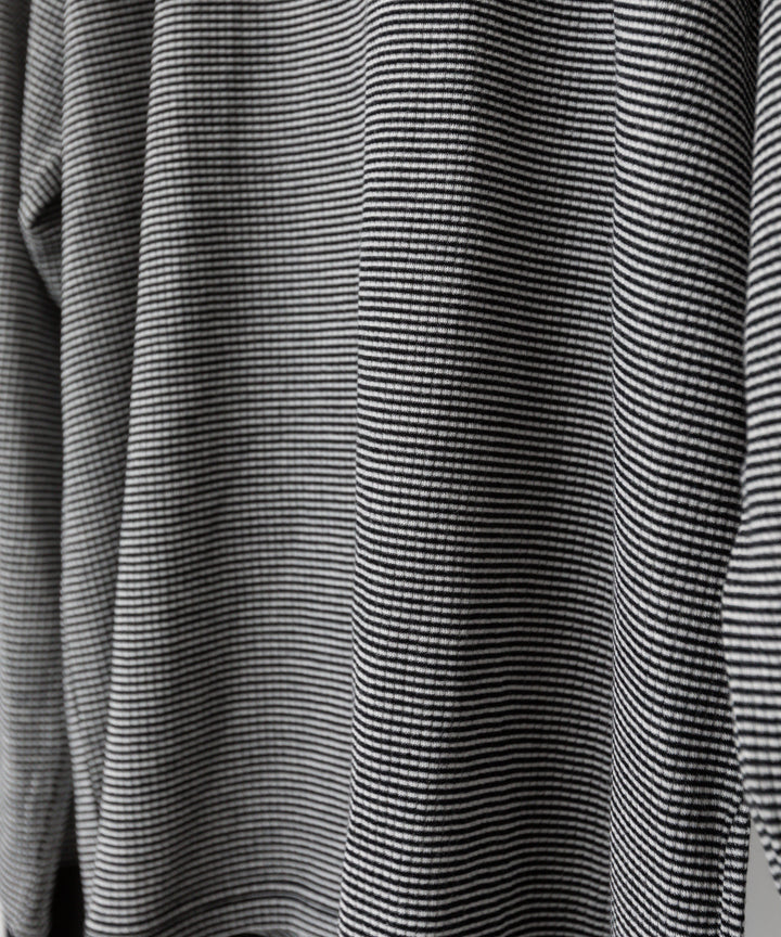 ssstein(シュタイン)の24AWコレクション STRIPED WOOL OVERSIZED LONG SLEEVE TEE - BLACK 公式通販サイトsession福岡セレクトショップ