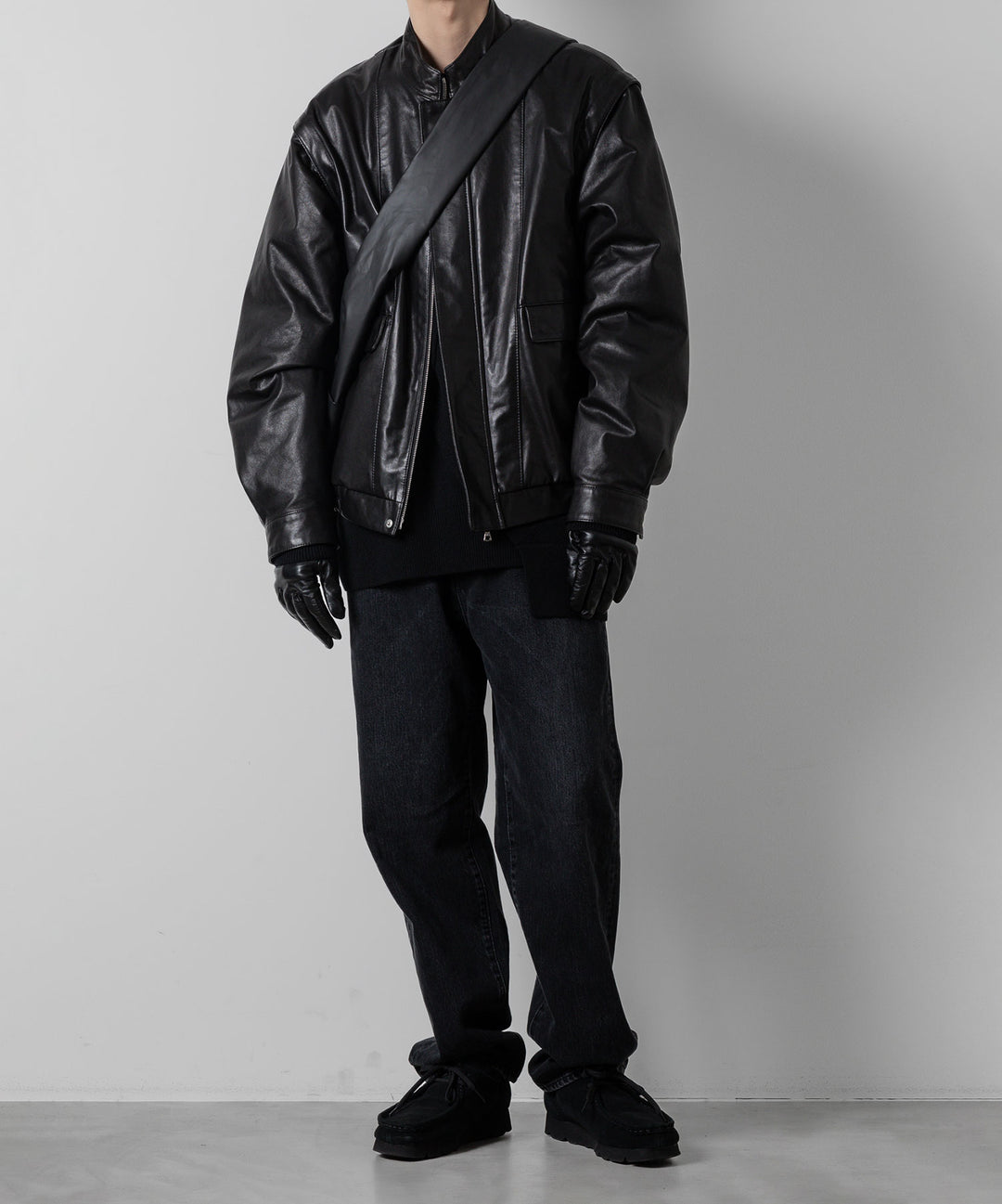 stein(シュタイン)の24SSコレクションSHOULDER BAGのBLACK(COATING) sessionセッション福岡セレクトショップ 公式通販サイト