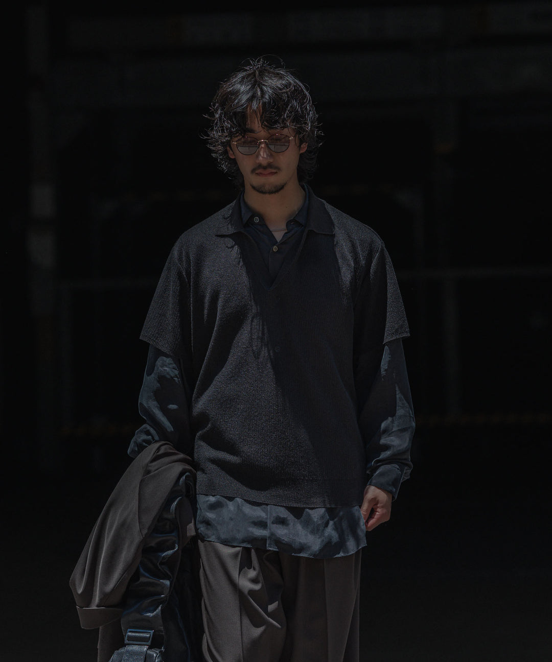 ssstein(シュタイン)のPE/RAMIE KNIT SS SKIPPER - DARK CHARCOALの公式通販サイトsession福岡セレクトショップ