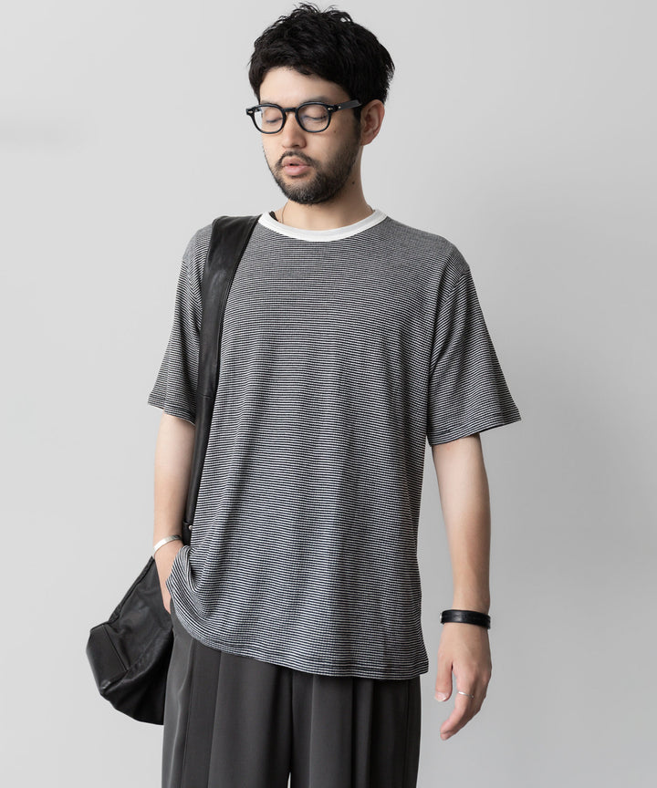 ssstein(シュタイン)の24AWコレクション STRIPED WOOL OVERSIZED SHORT SLEEVE TEE - OFF 公式通販サイトsession福岡セレクトショップ