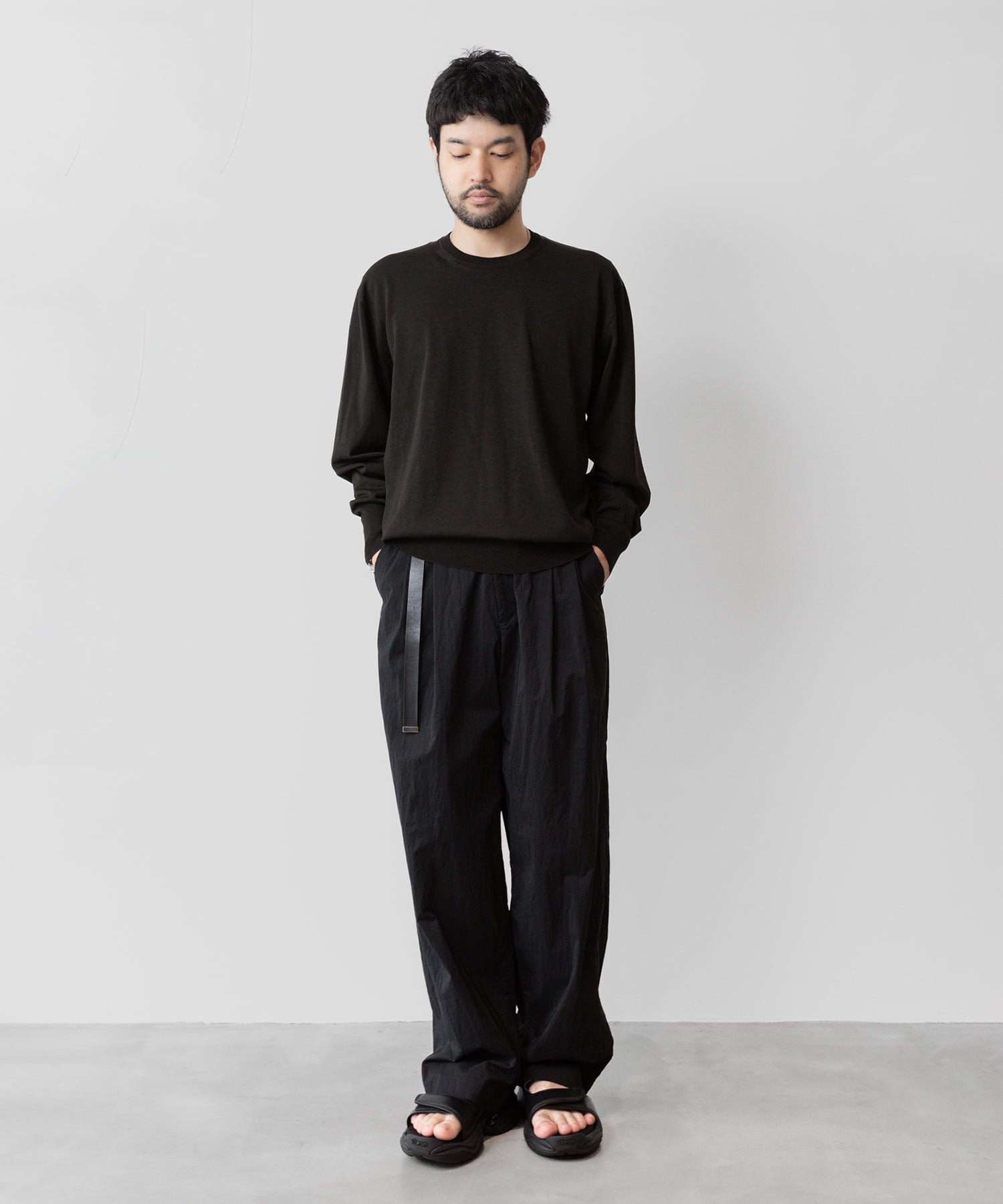 ssstein(シュタイン)の24AWコレクション WOOL SILK KNIT CREW NECK LS - MILITARY KHKAI 公式通販サイトsession福岡セレクトショップ