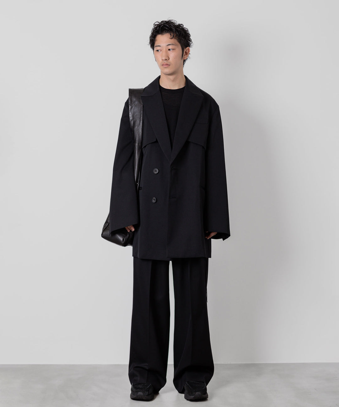ssstein(シュタイン)の24AWコレクション OVERSIZED LAPELED COMBINATION JACKET - BLACK 公式通販サイトsession福岡セレクトショップ
