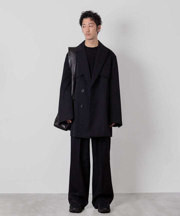 ssstein(シュタイン)の24AWコレクション OVERSIZED LAPELED COMBINATION JACKET - BLACK 公式通販サイトsession福岡セレクトショップ
