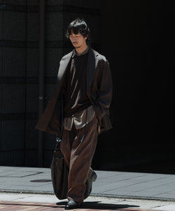 ssstein / シュタイン】CUPRO FIBRIL OVERSIZED LS SHIRT - KHAKI