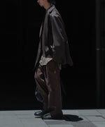 画像をギャラリービューアに読み込む, ssstein(シュタイン)のLIGHT LINEN WIDE EASY TROUSERS - BROWNの公式通販サイトsession福岡セレクトショップ
