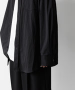 画像をギャラリービューアに読み込む, ssstein(シュタイン)の24AWコレクション WINDPROOF NYLON STANDARD SHIRT - BLACK 公式通販サイトsession福岡セレクトショップ
