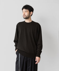 ssstein(シュタイン)の24AWコレクション WOOL SILK KNIT CREW NECK LS - MILITARY KHKAI 公式通販サイトsession福岡セレクトショップ