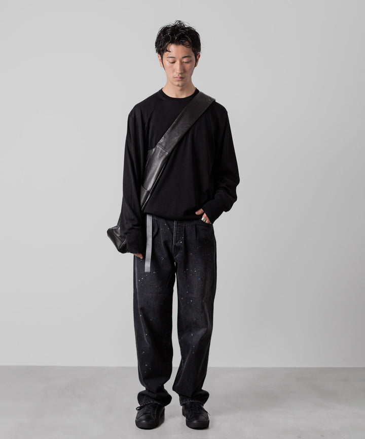 ssstein(シュタイン)の24AWコレクション VINTAGE REPRODUCTION SPLASHED DENIM JEANS - BLACK 公式通販サイトsession福岡セレクトショップ