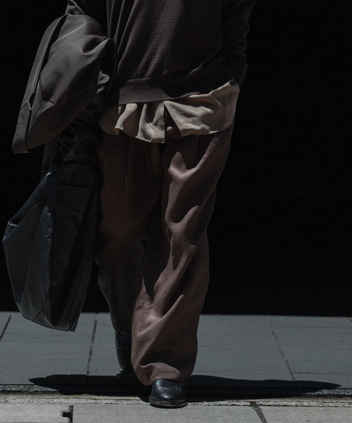 ssstein(シュタイン)のLIGHT LINEN WIDE EASY TROUSERS - BROWNの公式通販サイトsession福岡セレクトショップ