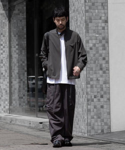 ATTACHMENT アタッチメントのNY/CO TWILL WIDE CARGO TROUSERS - D.GRAY 公式通販サイトsession福岡セレクトショップ