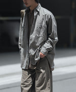 画像をギャラリービューアに読み込む, INTÉRIM - インテリムのMILK PAINT VINTAGE WASH BLACK SHUTTLE CHAMBRAY HYPER BIG US NAVY WORK SHIRT TYPE2のGRAY公式通販サイトsession福岡セレクトショップ
