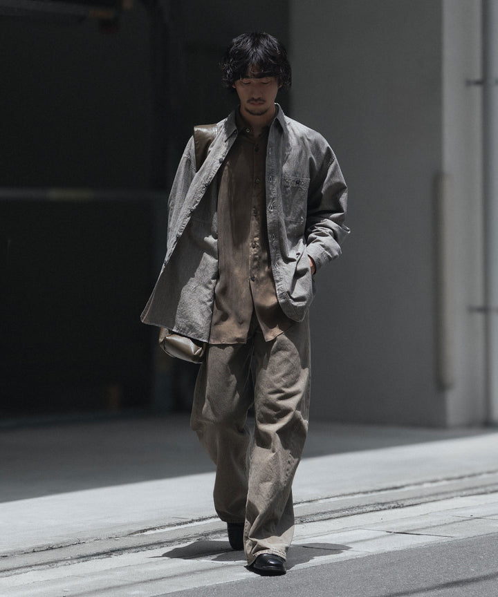 ssstein(シュタイン)の DEFORMATION WIDE COLOR DENIM PANTS - KHAKIの公式通販サイトsession福岡セレクトショップ