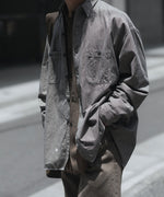画像をギャラリービューアに読み込む, INTÉRIM - インテリムのMILK PAINT VINTAGE WASH BLACK SHUTTLE CHAMBRAY HYPER BIG US NAVY WORK SHIRT TYPE2のGRAY公式通販サイトsession福岡セレクトショップ
