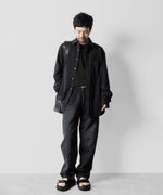 画像をギャラリービューアに読み込む, ssstein(シュタイン)の24AWコレクション WINDPROOF NYLON STANDARD SHIRT - BLACK 公式通販サイトsession福岡セレクトショップ
