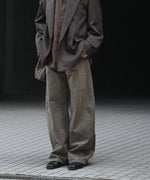 画像をギャラリービューアに読み込む, ssstein(シュタイン)の DEFORMATION WIDE COLOR DENIM PANTS - KHAKIの公式通販サイトsession福岡セレクトショップ

