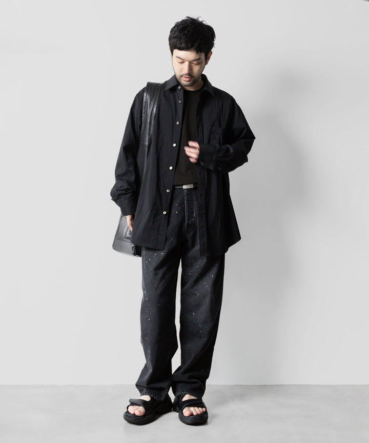 ssstein(シュタイン)の24AWコレクション VINTAGE REPRODUCTION SPLASHED DENIM JEANS - BLACK 公式通販サイトsession福岡セレクトショップ