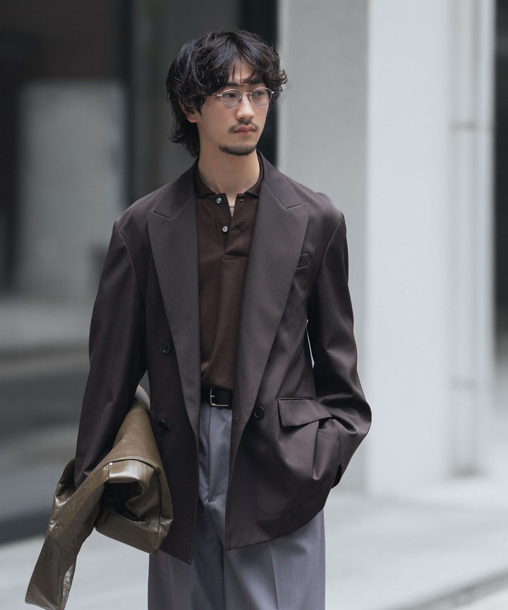 ssstein(シュタイン)のDOUBLE BREASTED BLAZER - GREY KHAKIの公式通販サイトsession福岡セレクトショップ
