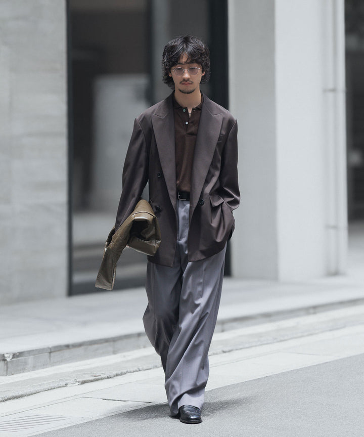ssstein(シュタイン)のDOUBLE BREASTED BLAZER - GREY KHAKIの公式通販サイトsession福岡セレクトショップ