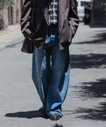 画像をギャラリービューアに読み込む, ssstein(シュタイン)のDEFORMATION WIDE DENIM PANTS - INDIGOの公式通販サイトsession福岡セレクトショップ
