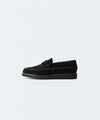 【 Marbot 】SIDE STITCHING LOAFER - BLACK SUEDE