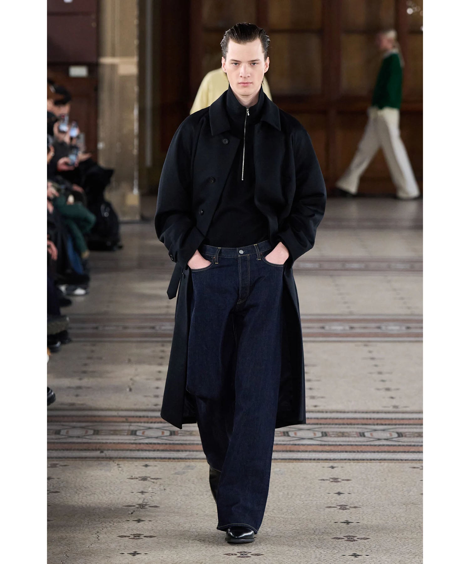 ssstein / シュタイン】WOOL CASHMERE RAGLAN SLEEVE BALMACAAN COAT