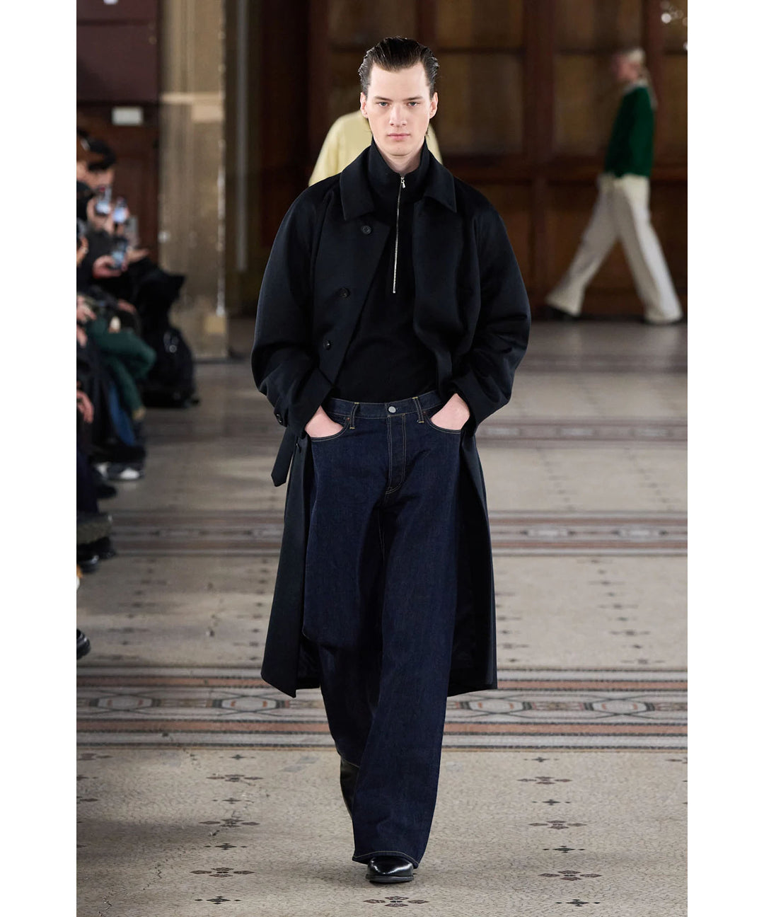 ssstein(シュタイン)のWOOL CASHMERE RAGLAN SLEEVE BALMACAAN COAT - BLACKの公式通販サイトsession福岡セレクトショップ