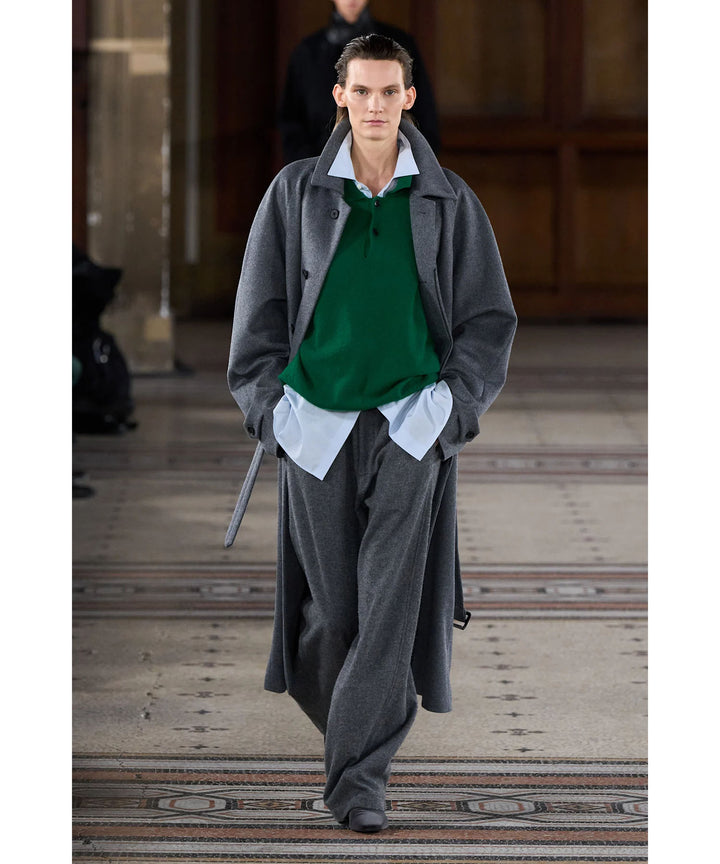 ssstein(シュタイン)のWOOL CASHMERE RAGLAN SLEEVE BALMACAAN COAT - GREYの公式通販サイトsession福岡セレクトショップ
