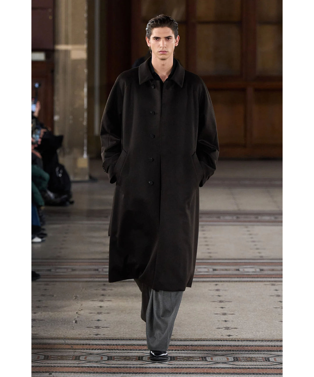 ssstein(シュタイン)のWOOL CASHMERE RAGLAN SLEEVE BALMACAAN COAT - DARK BROWNの公式通販サイトsession福岡セレクトショップ