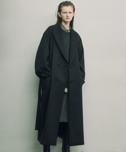 ssstein / シュタイン】OVERSIZED MAXI-LENGTH PEAK LAPEL COAT
