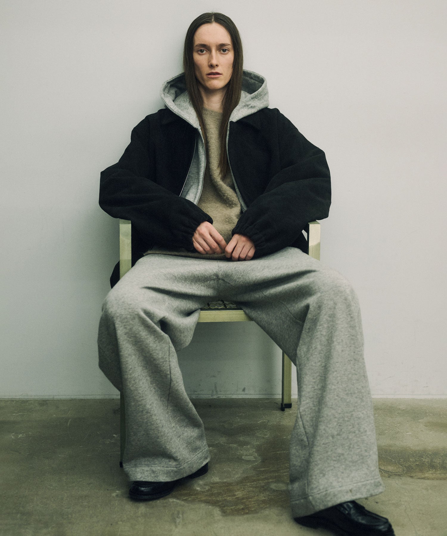 ssstein / シュタイン】MELTON OVERSIZED ZIP JACKET - BLACK | 公式