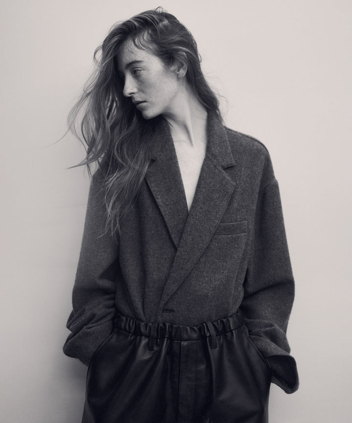 ssstein(シュタイン)のWOOL/CASHMERE FLEECE SINGLE BREASTED JACKET - GREY BROWNの公式通販サイトsession福岡セレクトショップ