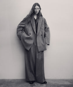 ssstein シュタイン 25AW 日本製 W/CA BEAVER EXTRA WIDE TROUSERS ウールカシミヤビーバー エクストラワイドトラウザーズ ST.1255 M GREY パンツ スラックス ボトムス【中古】【ssstein】 ssstein シュタイン 25AW 日本製 W/CA BEAVER EXTRA WIDE TROUSERS