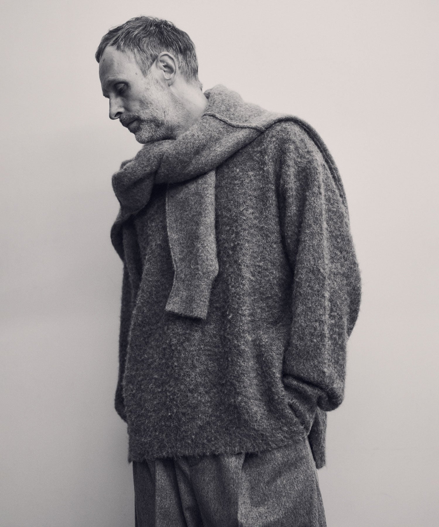 ssstein(シュタイン)のWOOL/ALPACA KNIT LOOSE TURTLE NECK PO - GREIGEの公式通販サイトsession福岡セレクトショップ
