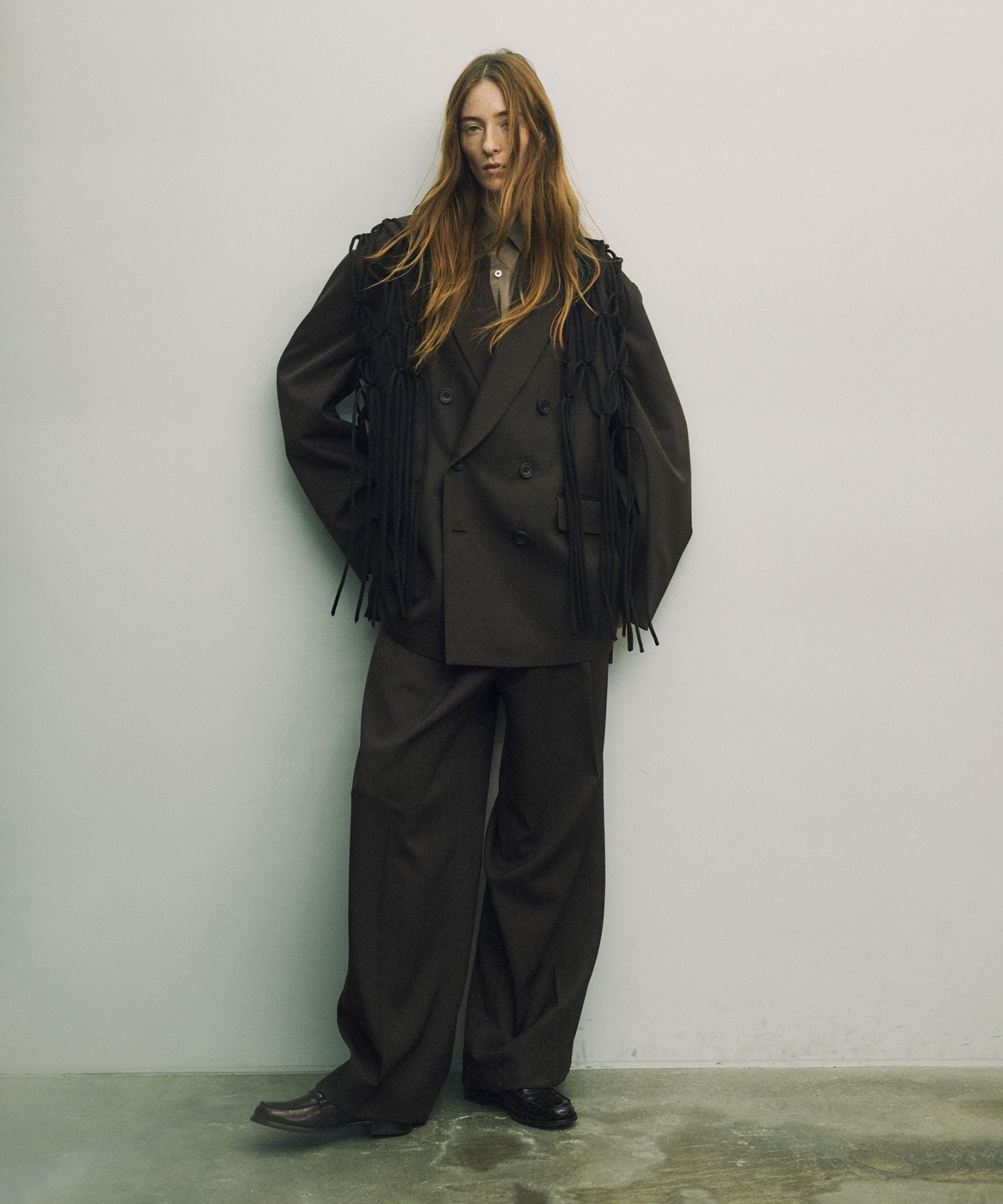 新*八様 stein OversizedDoubleBreastedJacket ssstein / シュタイン】OVERSIZED DOUBLE BREASTED JACKET - GREY