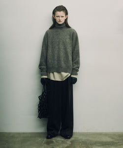 ssstein / シュタイン】WOOL/ALPACA KNIT LOOSE TURTLE NECK PO
