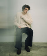 画像をギャラリービューアに読み込む, ssstein(シュタイン)のKID MOHAIR KNIT CREW NECK LS - MIX WHITEの公式通販サイトsession福岡セレクトショップ
