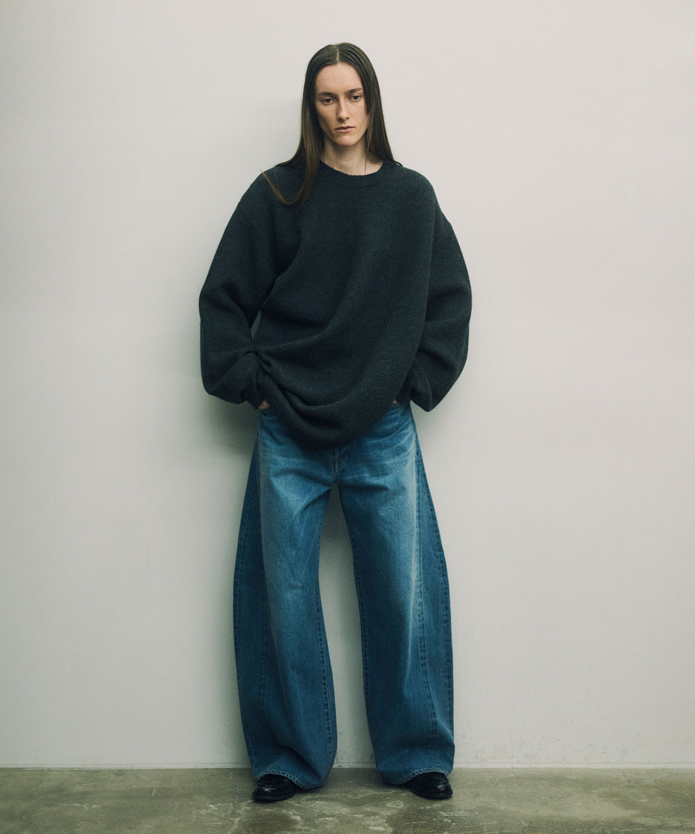 ssstein(シュタイン)のEXTRA FINE WOOL KNIT DEFORMED LS - BLACKの公式通販サイトsession福岡セレクトショップ
