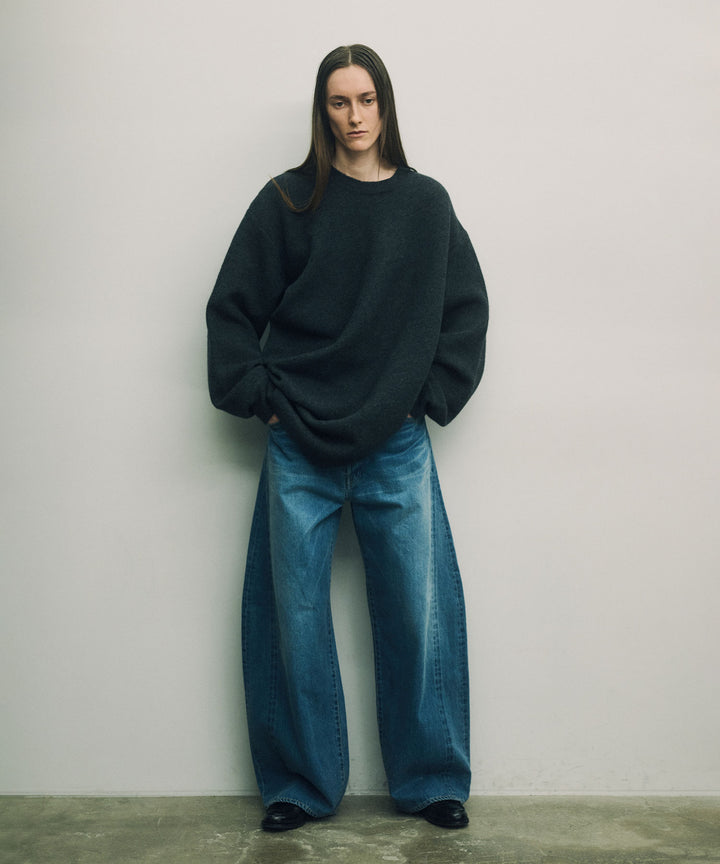 ssstein(シュタイン)のEXTRA FINE WOOL KNIT DEFORMED LS - BLACKの公式通販サイトsession福岡セレクトショップ