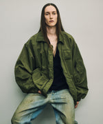画像をギャラリービューアに読み込む, ssstein(シュタイン)のBIO WASHED NYLON OVERSIZED FIGHT JACKET - MILITARY KHAKIの公式通販サイトsession福岡セレクトショップ
