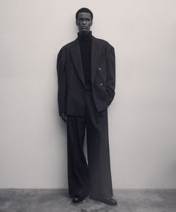 stein シュタイン DEFORMED SHOULDER JACKET 黒 S ssstein / シュタイン】DEFORMED SHOULDER DOUBLE BREASTED JACKET