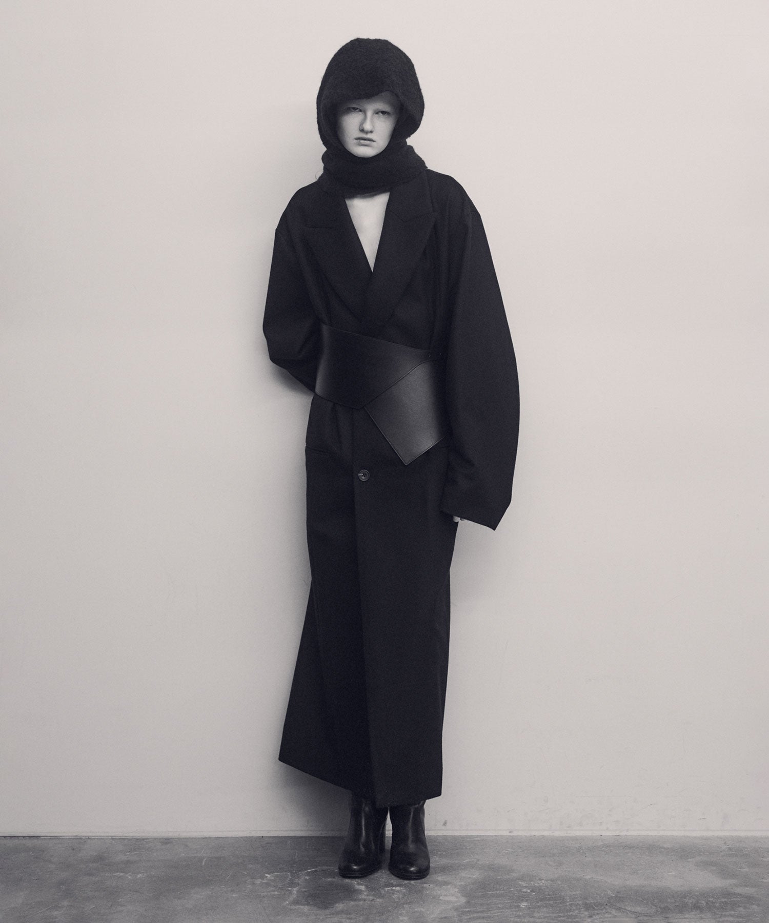 ssstein(シュタイン)のWOOL/ALPACA MILLED KNIT BALACLAVA - BLACKの公式通販サイトsession福岡セレクトショップ