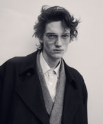 画像をギャラリービューアに読み込む, 【ssstein】WOOL FLANNEL OVERSIZED DOUBLE BREASTED COAT - BLACK
