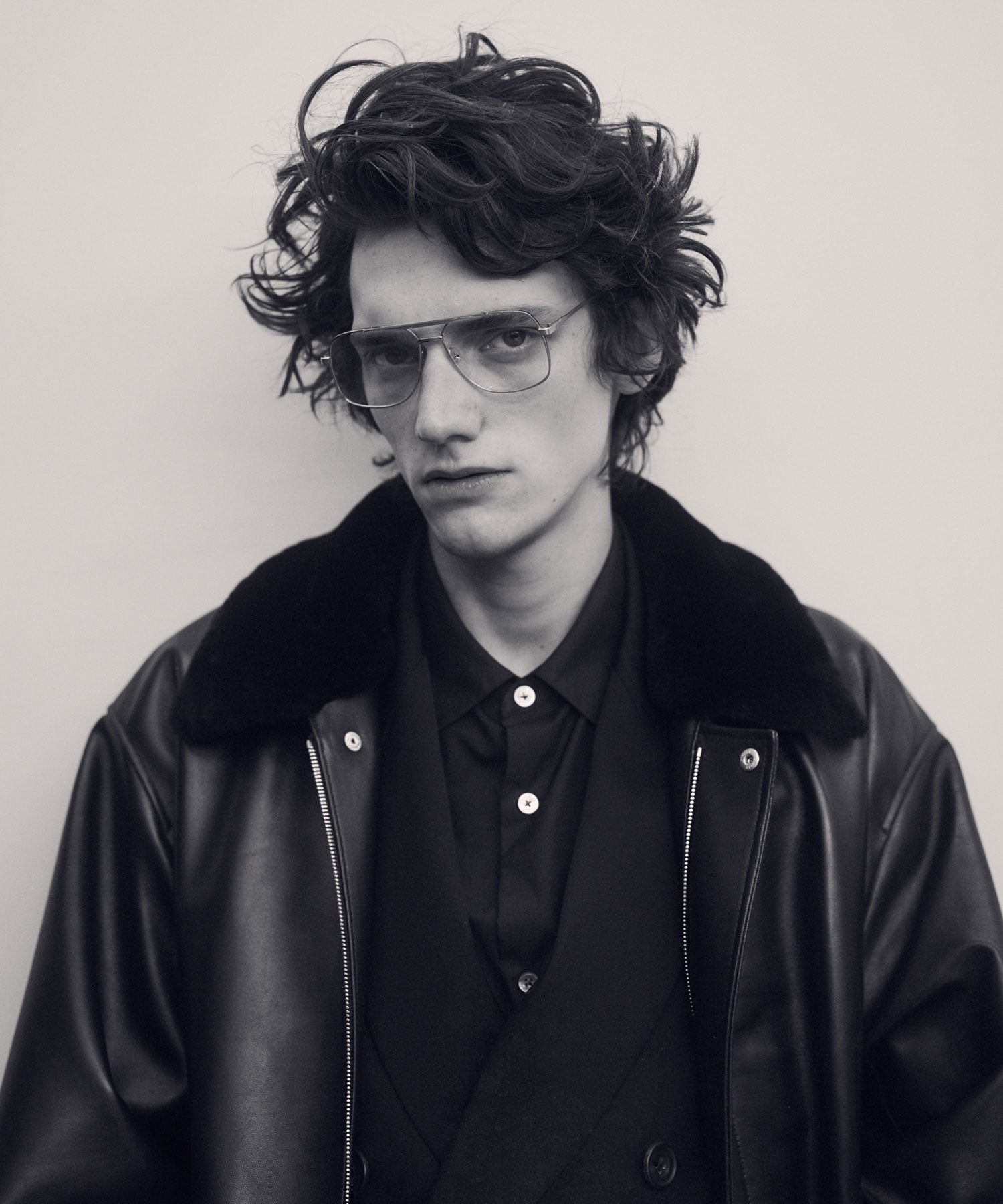 ssstein / シュタイン】MOUTON COLLAR SHEEP LEATHER ZIP JACKET