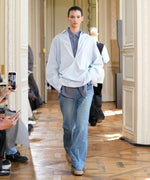 画像をギャラリービューアに読み込む, ssstein(シュタイン)のTWIST CUT DENIM JEANS - INDIGOの公式通販サイトsession福岡セレクトショップ
