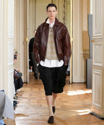 画像をギャラリービューアに読み込む, ssstein(シュタイン)のCOW LEATHER VINTAGE ZIP JACKET - BROWNの公式通販サイトsession福岡セレクトショップ
