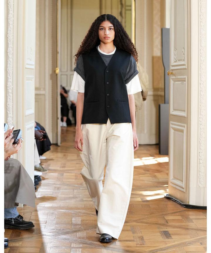 ssstein(シュタイン)のDOUBLE WEAVE COTTON ROUND PANTS - CREAMの公式通販サイトsession福岡セレクトショップ