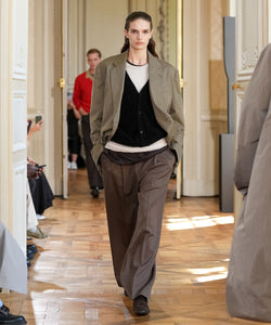 ssstein / シュタイン】EASY LONG WIDE TROUSERS (2/90 WOOL GABARDINE