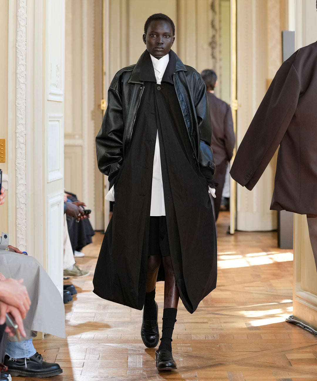 ssstein(シュタイン)のOVERSIZED LAYERED COMBINATION COAT - BLACKの公式通販サイトsession福岡セレクトショップ